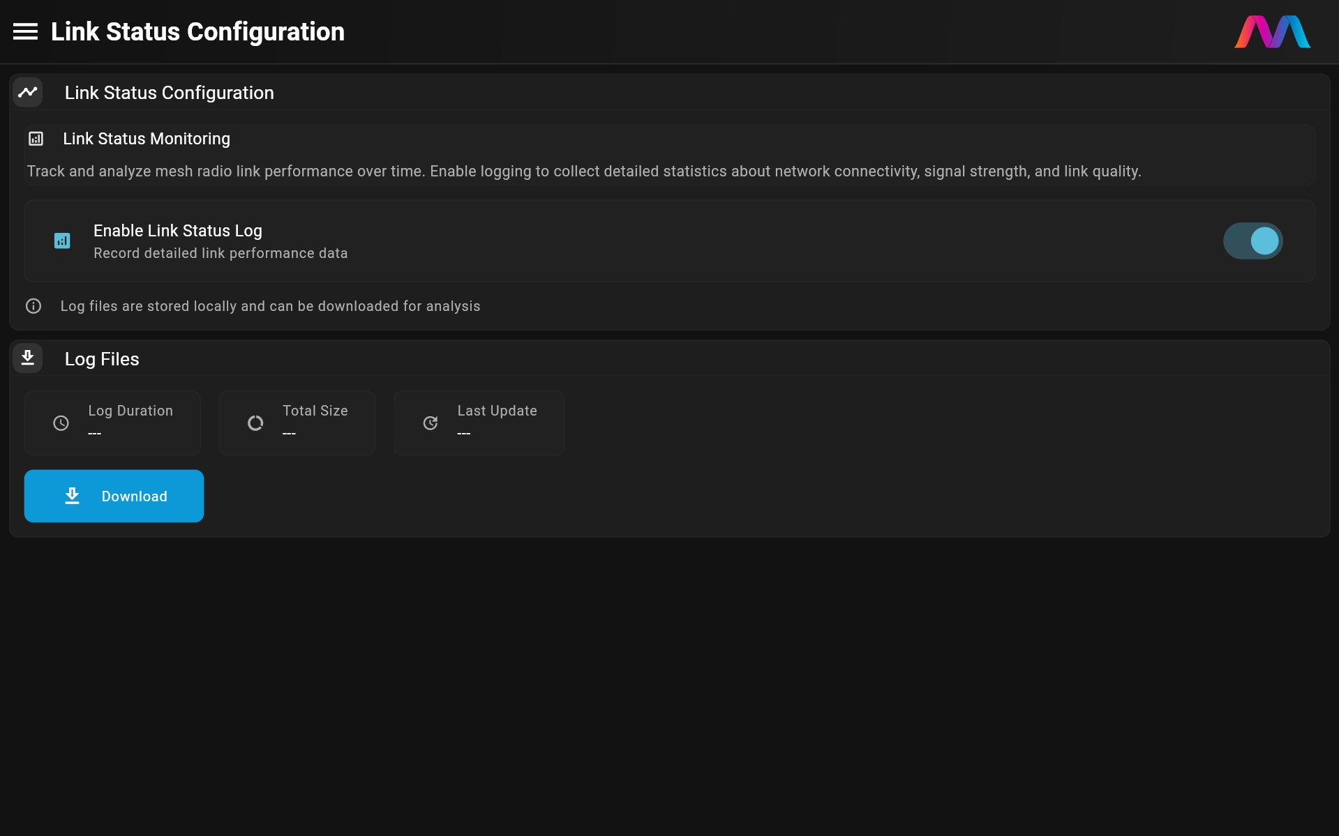 Link Status Configuration