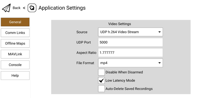 A screenshot of a video settings

Description automatically generated
